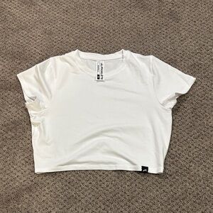 Alphalete White Crop Top